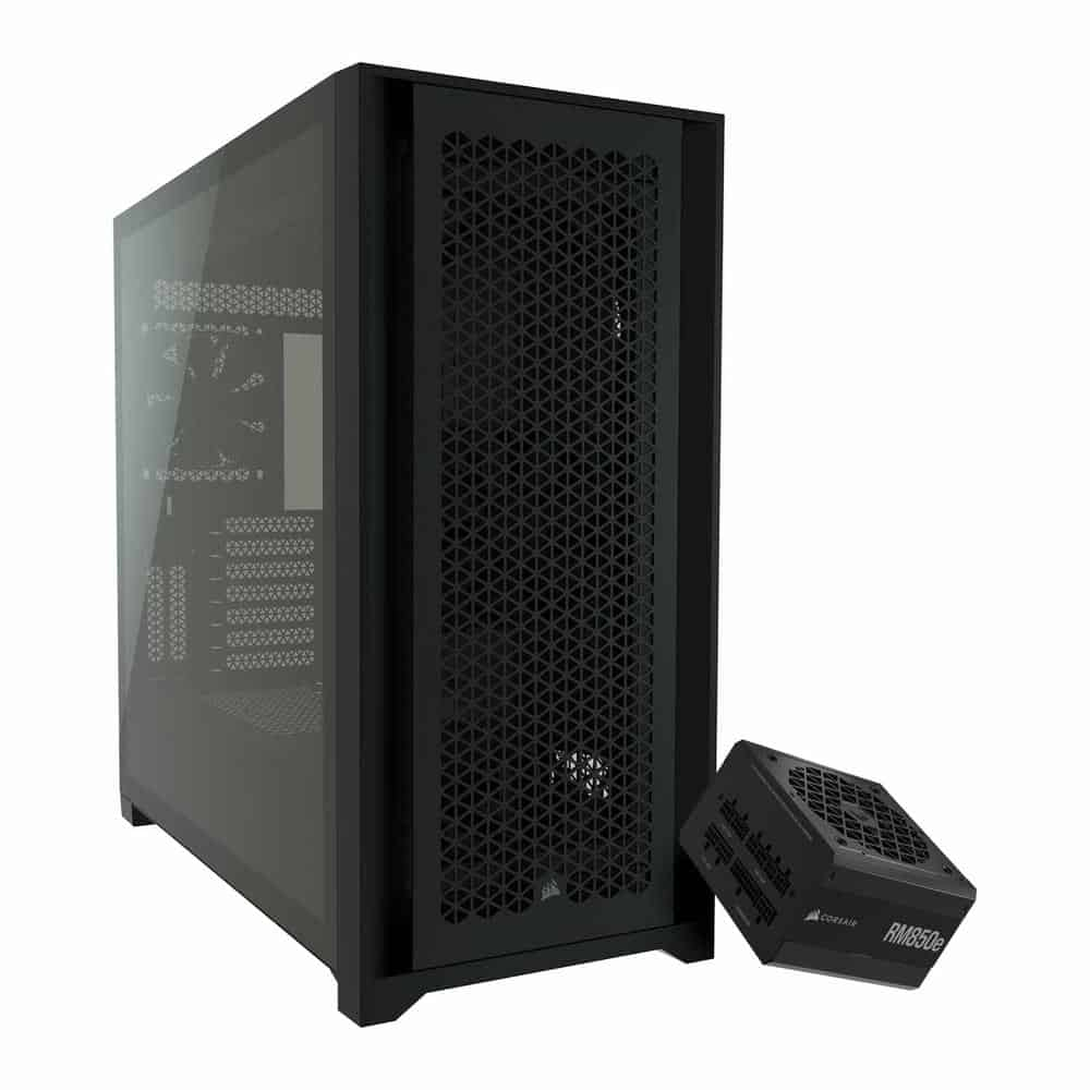 Corsair 5000D Airflow Black Chassis + Corsair RM850e Black PSU Bundle